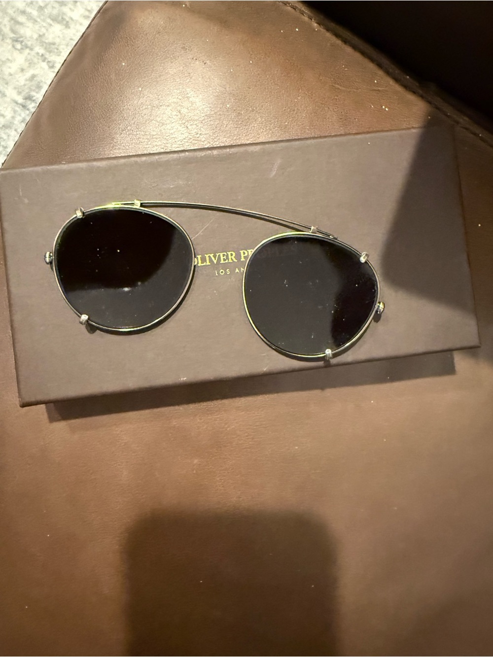 Oliver people 1186C Coleridge clip sunglasses - Picture 2 of 5